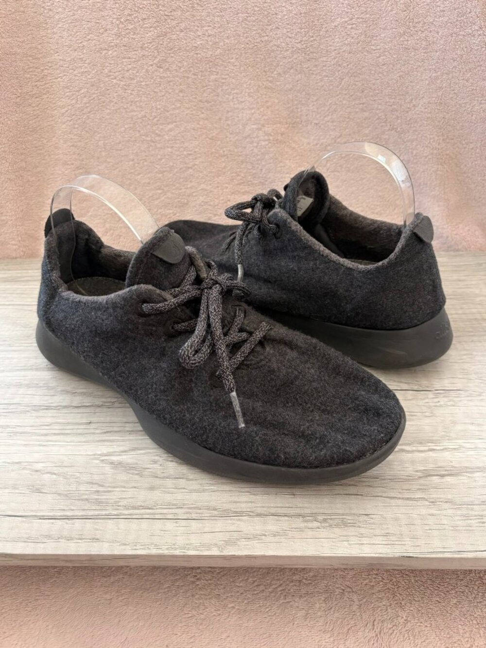 Allbirds The Wool Runners Natural All Black Merino Lace Up Black Sneaker Men's 9